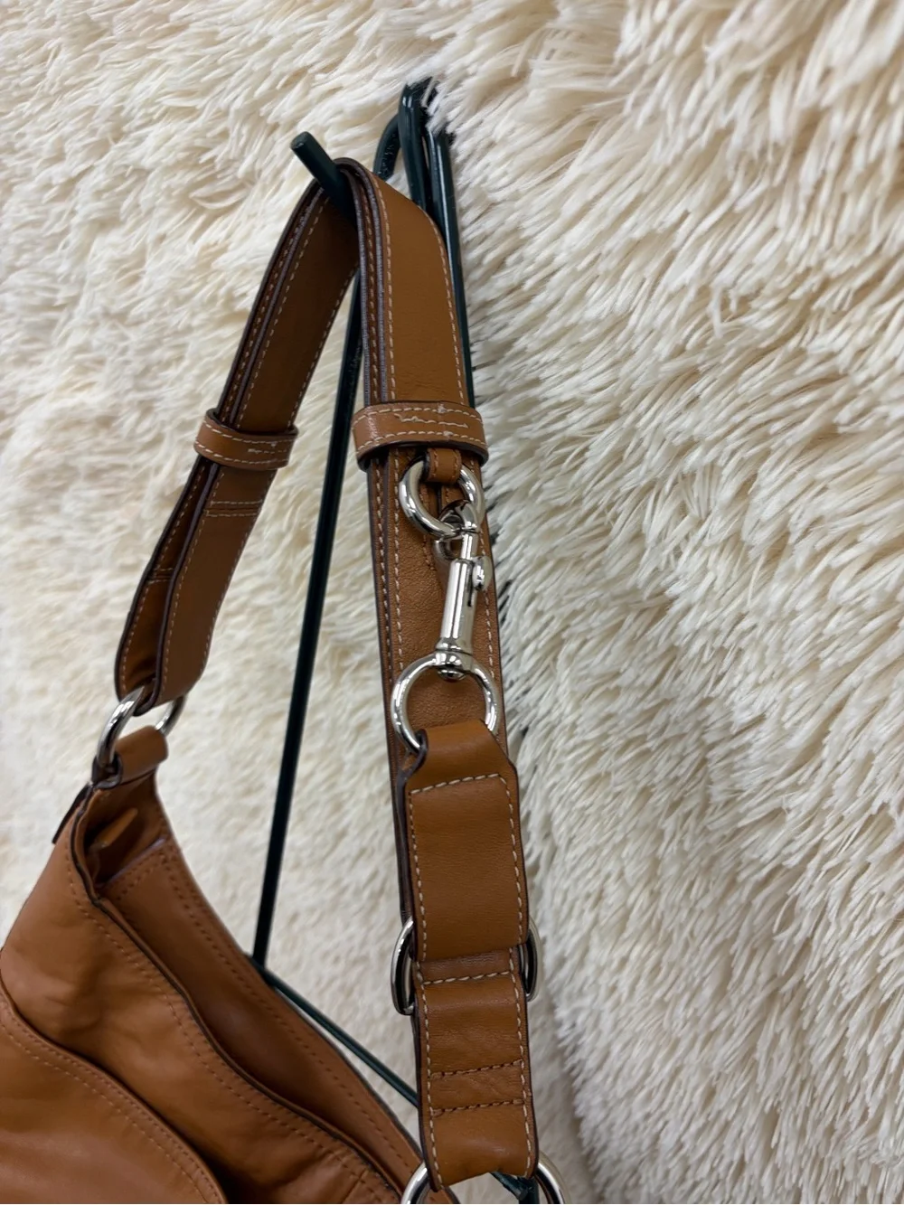 Coach Ashley East/West Duffle bag in brown leather